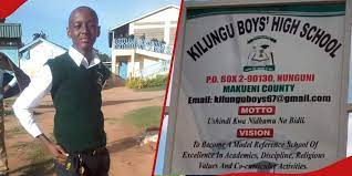 Kilungu boys high school student bullied to death called Emmanuel Kirimi