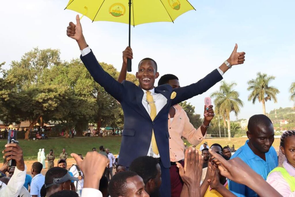Amanya Moses after winning the Guild elections