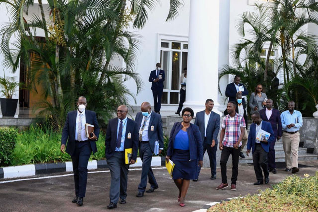 URA and traders meet president Museveni