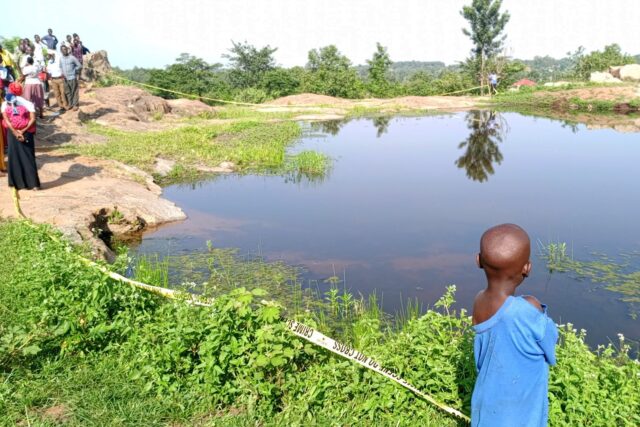 Woman arrested for dumping baby in a pond in kagadi